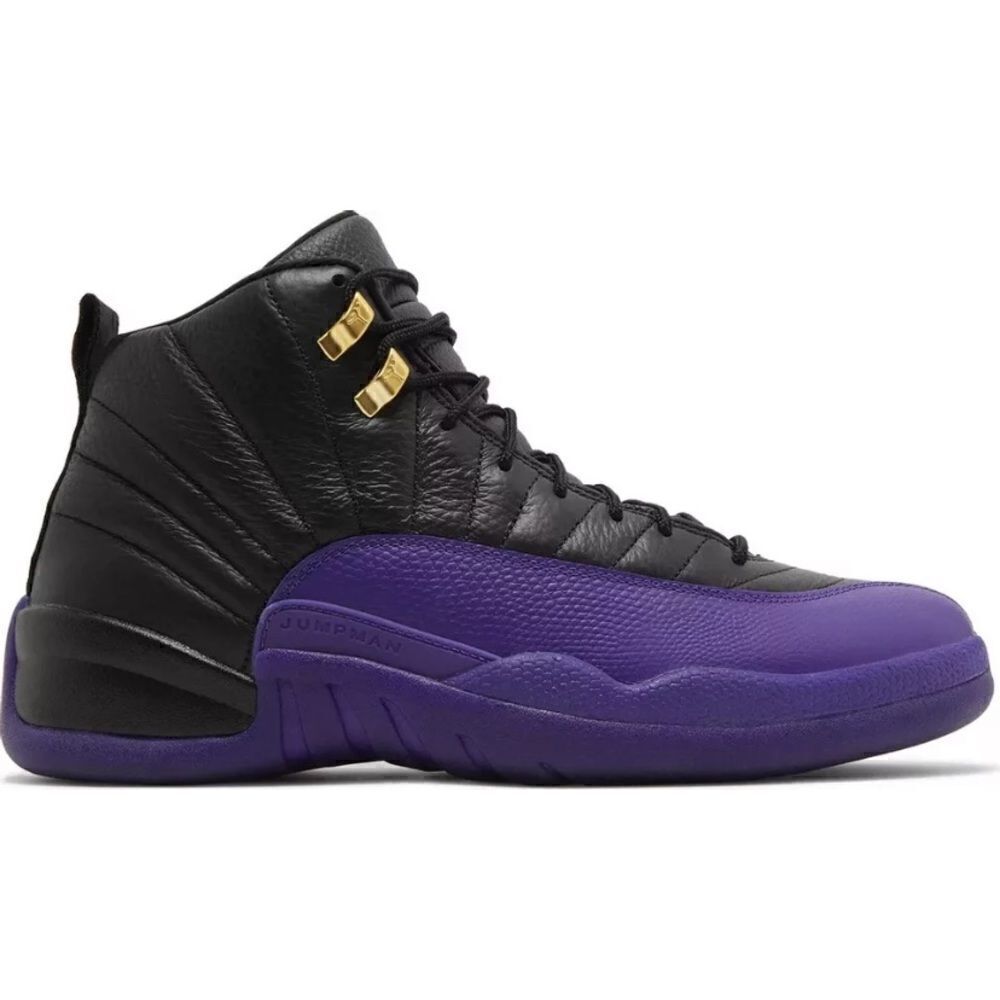 Air Jordan Retro 12 Field Purple Black Sneakers Size 12 - Picture 4 of 14